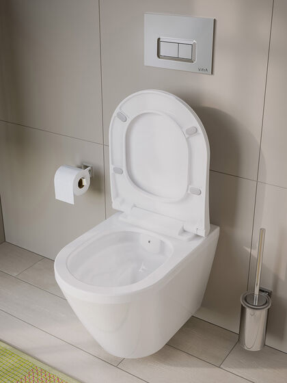 Bidet WC Vitra Aquacare Integra Rueckflussverhinderer DINEN1717 Splash Bad