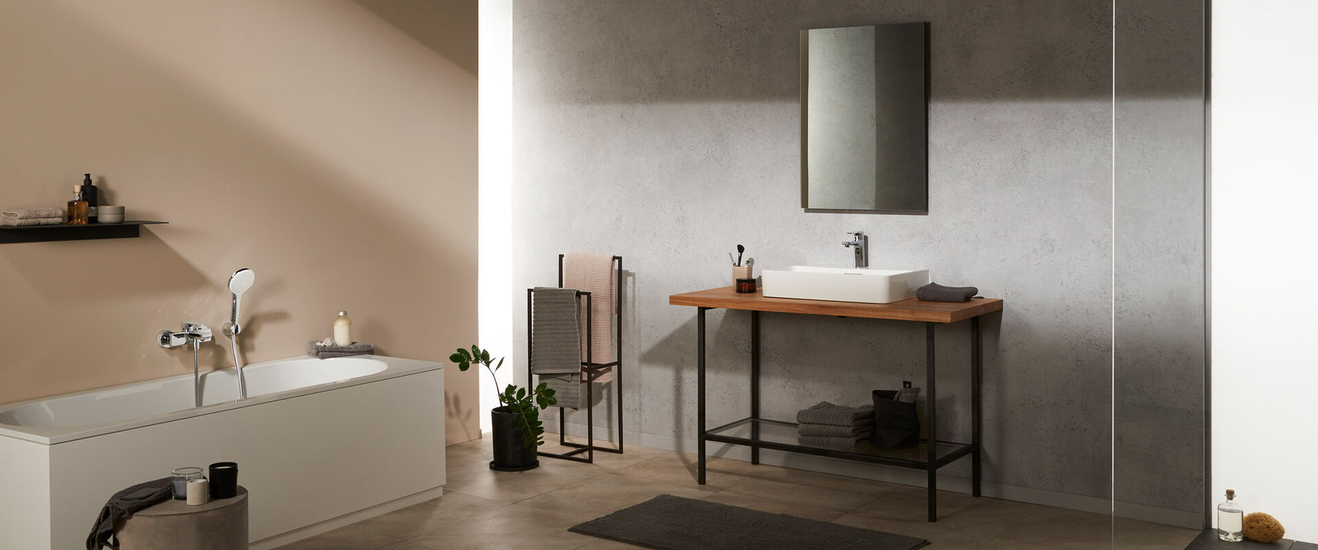 Eine Linie für das ganze Bad: die Serie Kludi Zenta SL bietet Armaturen für Waschbereich, Dusche und Badewanne.