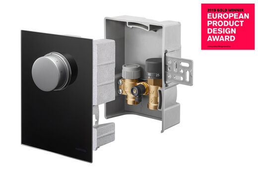 Oventrop Wandeinbau-Set Unibox T-RTL gewinnt „European Product Design Award“ 2019.