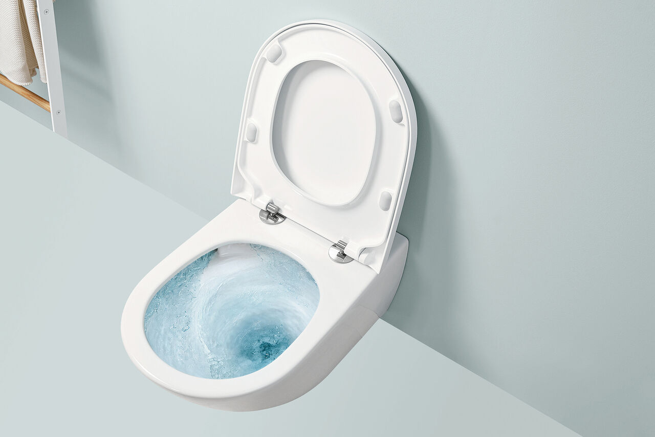 Innovative Toilettenspülung TwistFlush von Villeroy&Boch.