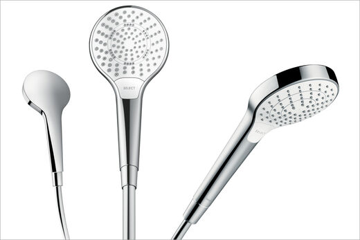 hansgrohe Croma Select Drei Duschköpfe von hansgrohe aus der Reihe Cromaselect.