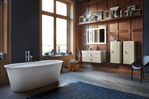 Die Komplettbadserie White Tulpin von Duravit passt sich jedem Interieur Stil an. 