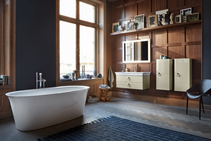 Die Komplettbadserie White Tulpin von Duravit passt sich jedem Interieur Stil an.