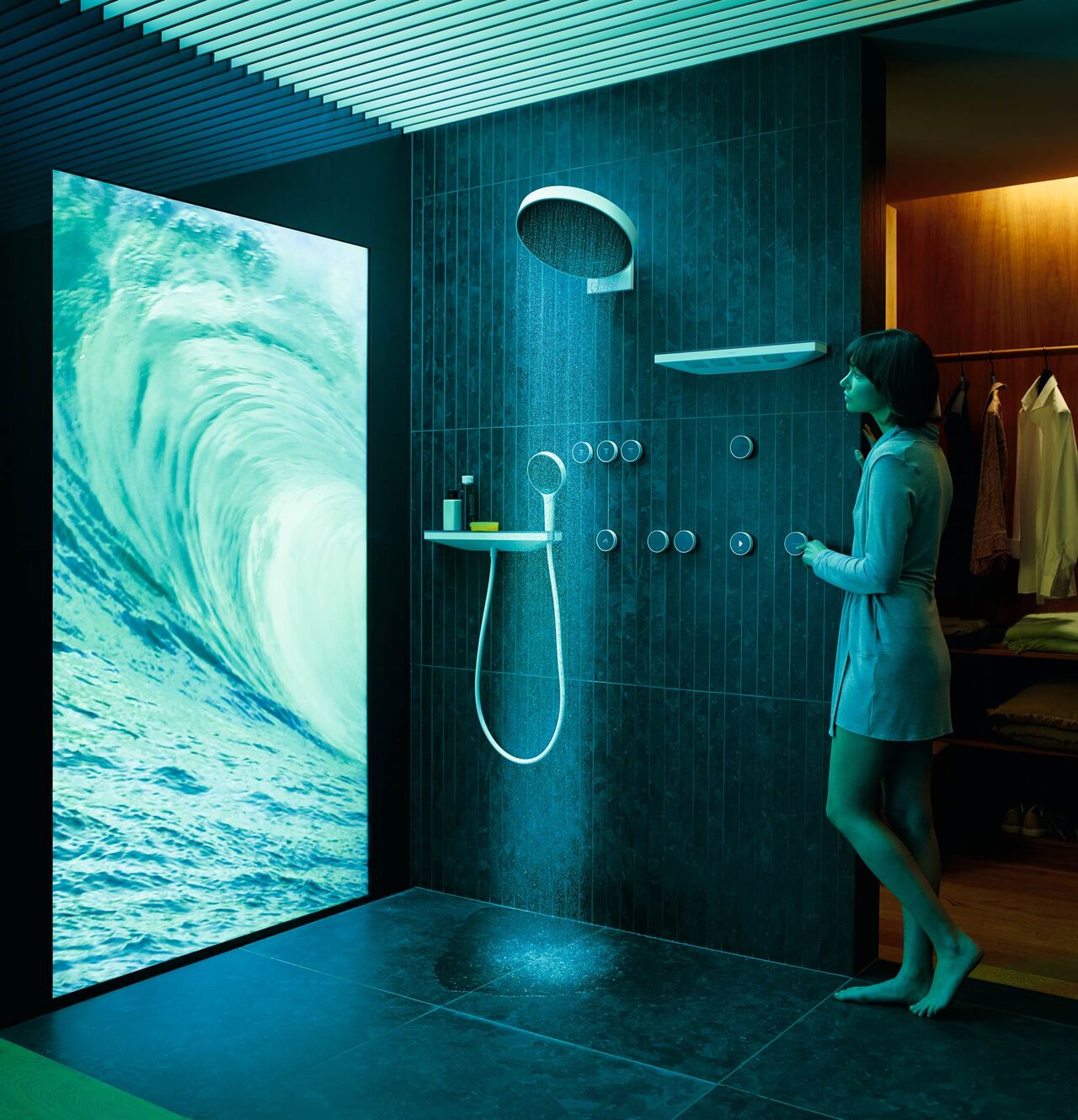 Duschsystem RainTunes von hansgrohe