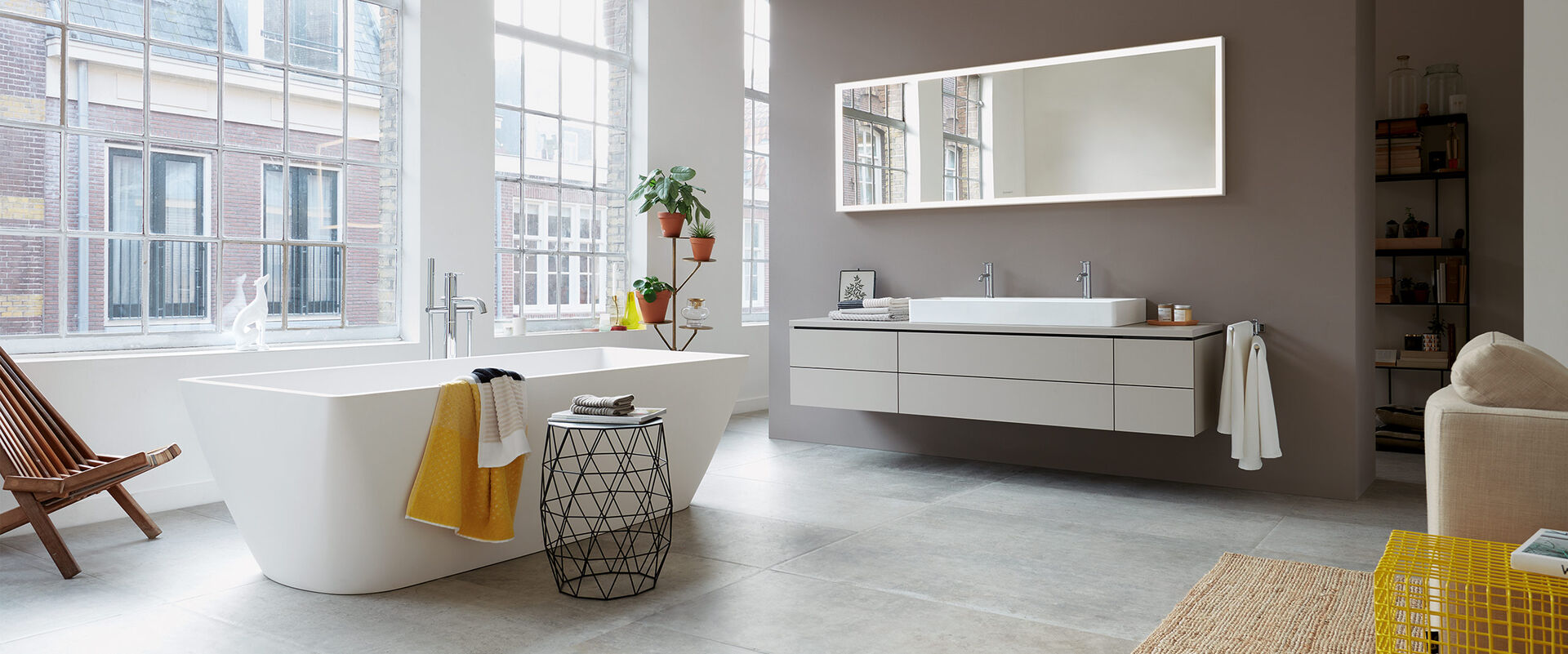 Komplettbad Freistehende Wanne Durasquare Duravit Splash Bad