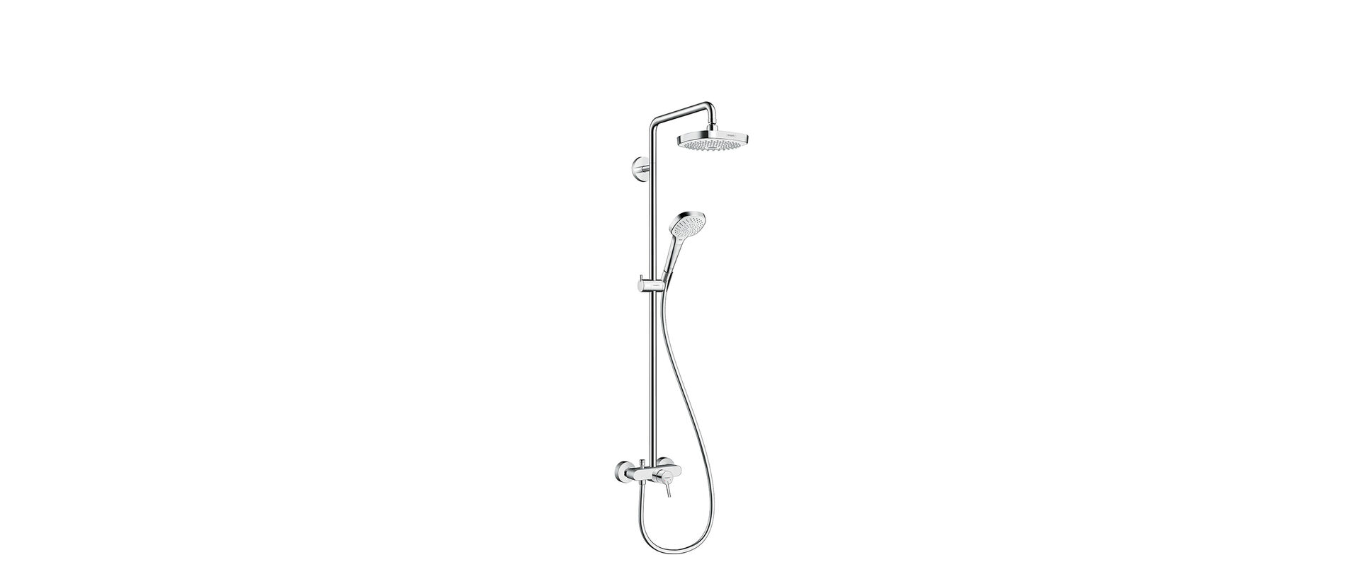 Header Duschsystem Hansgrohe CromaSelect E 180 Showerpipe EHM