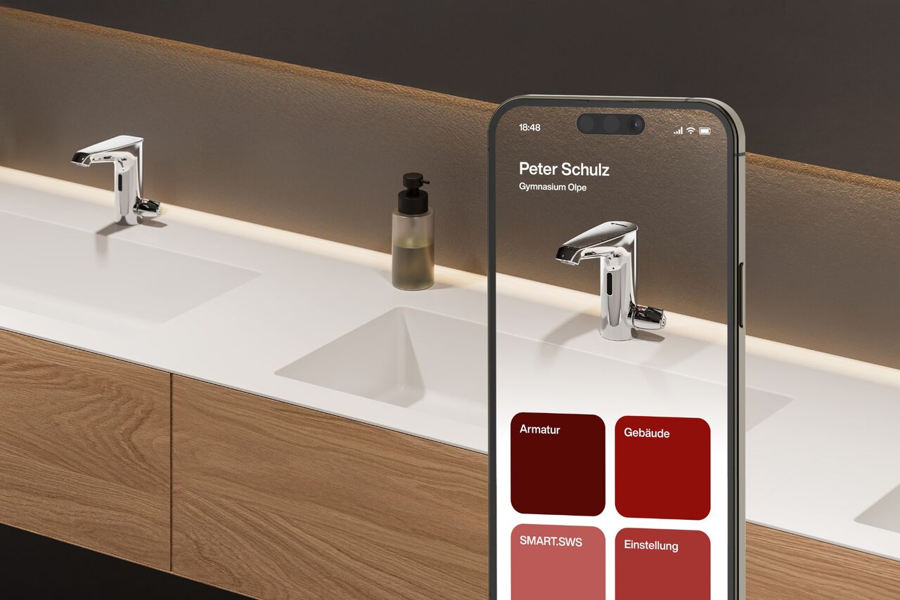 Armatur SCHELL E²: Smarte Armaturen, clever gesteuert Armatur SCHELL E²: Smarte Armaturen, clever gesteuert