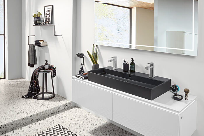 Memento Waschtisch Schwarz Neuheit Villeroy Und Boch Badezimmer Design Trend Splash