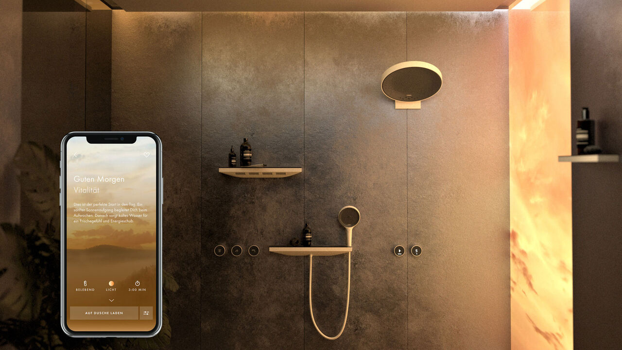 Duschsystem RainTunes von hansgrohe