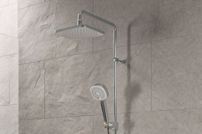 Das Duschsystem HANSAMICRA STYLE verfügt über eine flexibel einkürzbare Duschstange für eine einfache Installation.