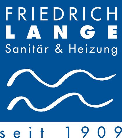 Blaues Logo der Firmengruppe Friedrich Lange Sanitär Großhandel Splash-bad.