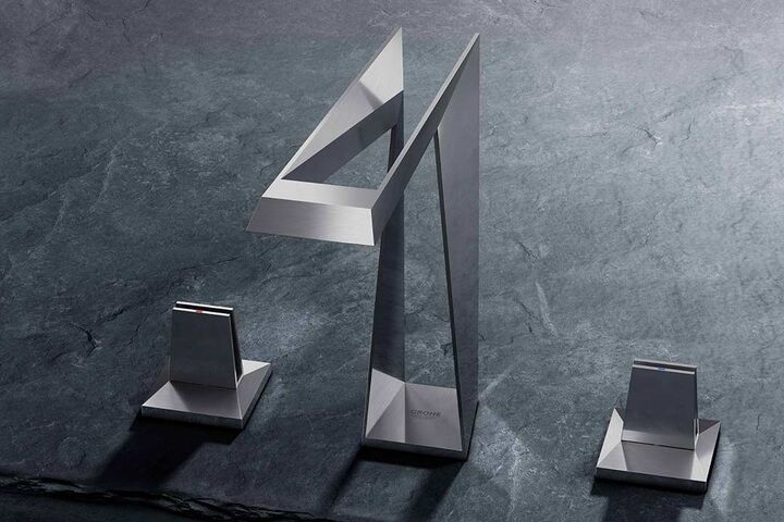 Innovatives Herstellungsverfahren im 3D-Druck erlaubt bestimmte Serien wie hier die Allure Brillant von Grohe individuell anzufertigen.