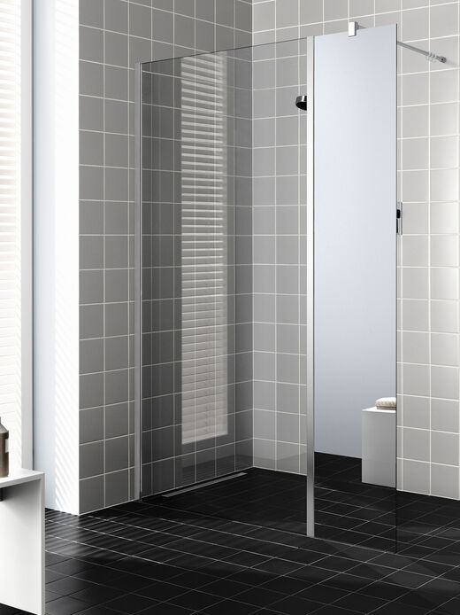 Walk In Dusche Duschplatzsystem Line E 70 Spiegelglas Kermi Splash Bad