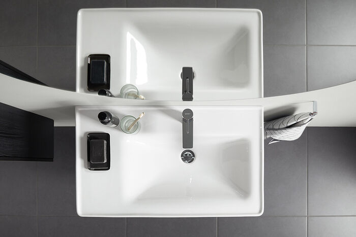 Waschtisch Duravit D-Neo von Bertrand Lejoly designt.