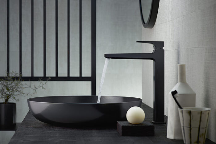 Induviduellte Akzente setzen, die FinishPlus Armatur von hansgrohe in matt black.