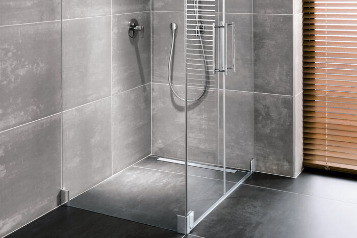 Begehbare Dusche Line E70 Duschrinne Wandseitig Kermi Splash Bad
