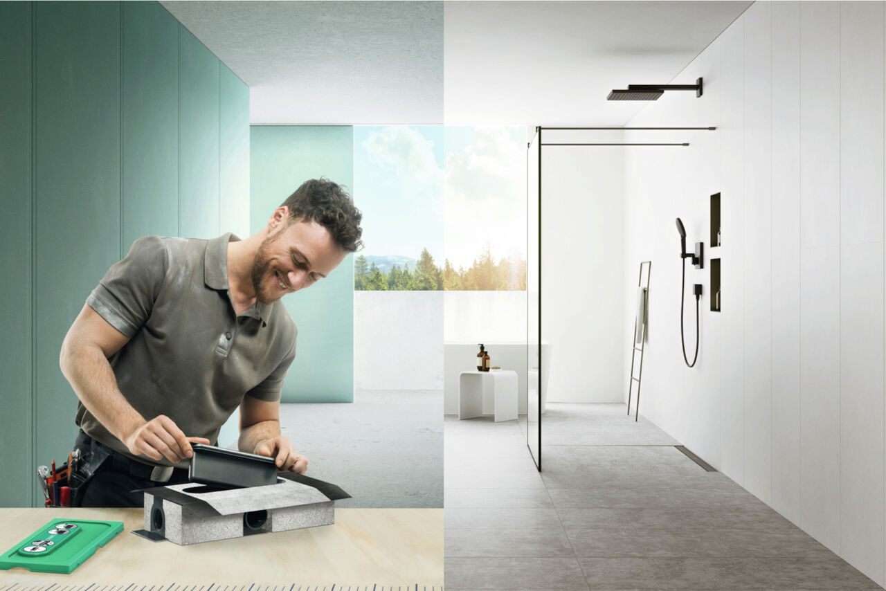 SPLASH Bad Hansgrohe Raindrain 1