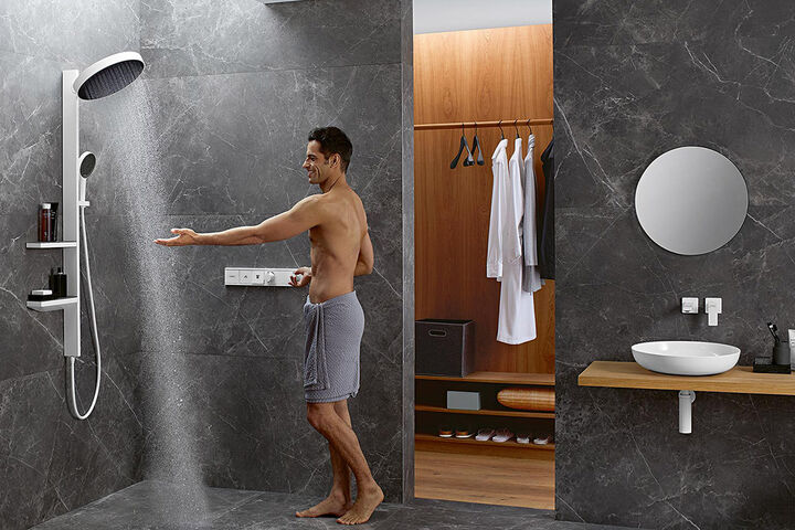 Maennerbad rainfinity hansgrohe splash bad