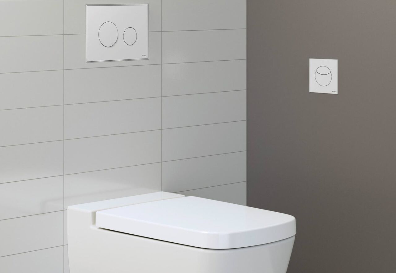 TECEflushpoint: WC-Spülung flexibel positioniert