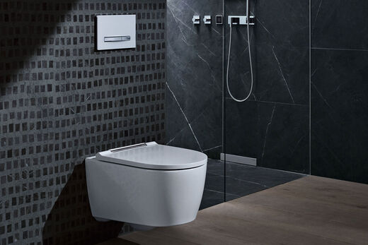 Wc Drueckerplatte Geberit Sigma50 Neues Design Schmale Tasten Splash Bad