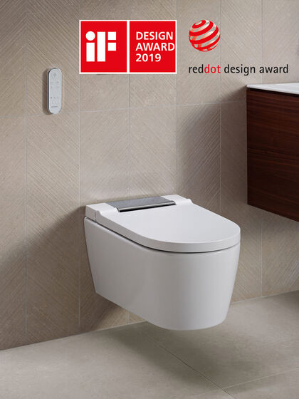 Gewinner iF Design Award und Red Dot 2019 ist das Dusch-WC Geberit AquaClean Sela.