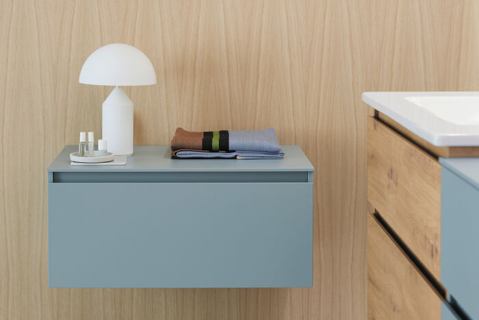 Sideboard in angesagter Farbe aus der Kollektion Lin 20 von burgbad 