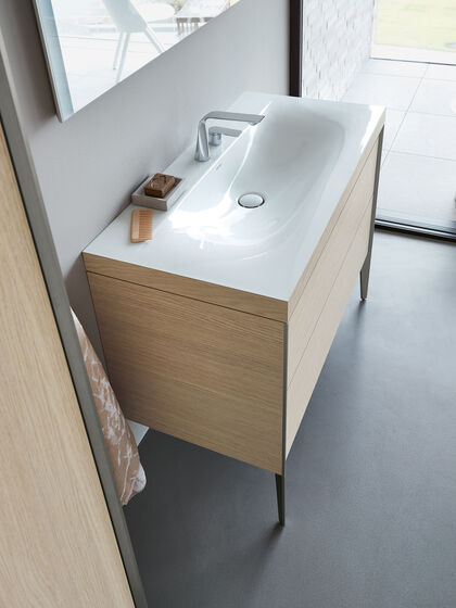 Echtholz Badmoebel Duravit Viu Design Waschtisch Splash Bad