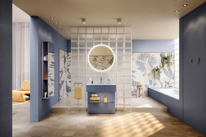 SPLASH Bad KEUCO EDITION 11 ART Blue Satin 2