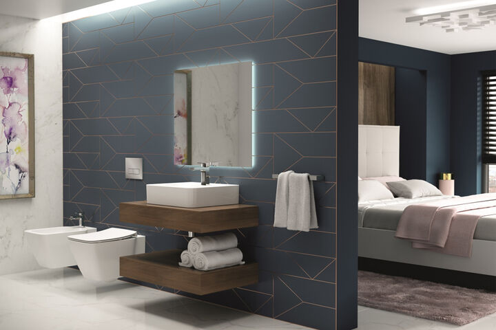 Badezimmer mit Keramik Strada 2 von Ideal Standard.
