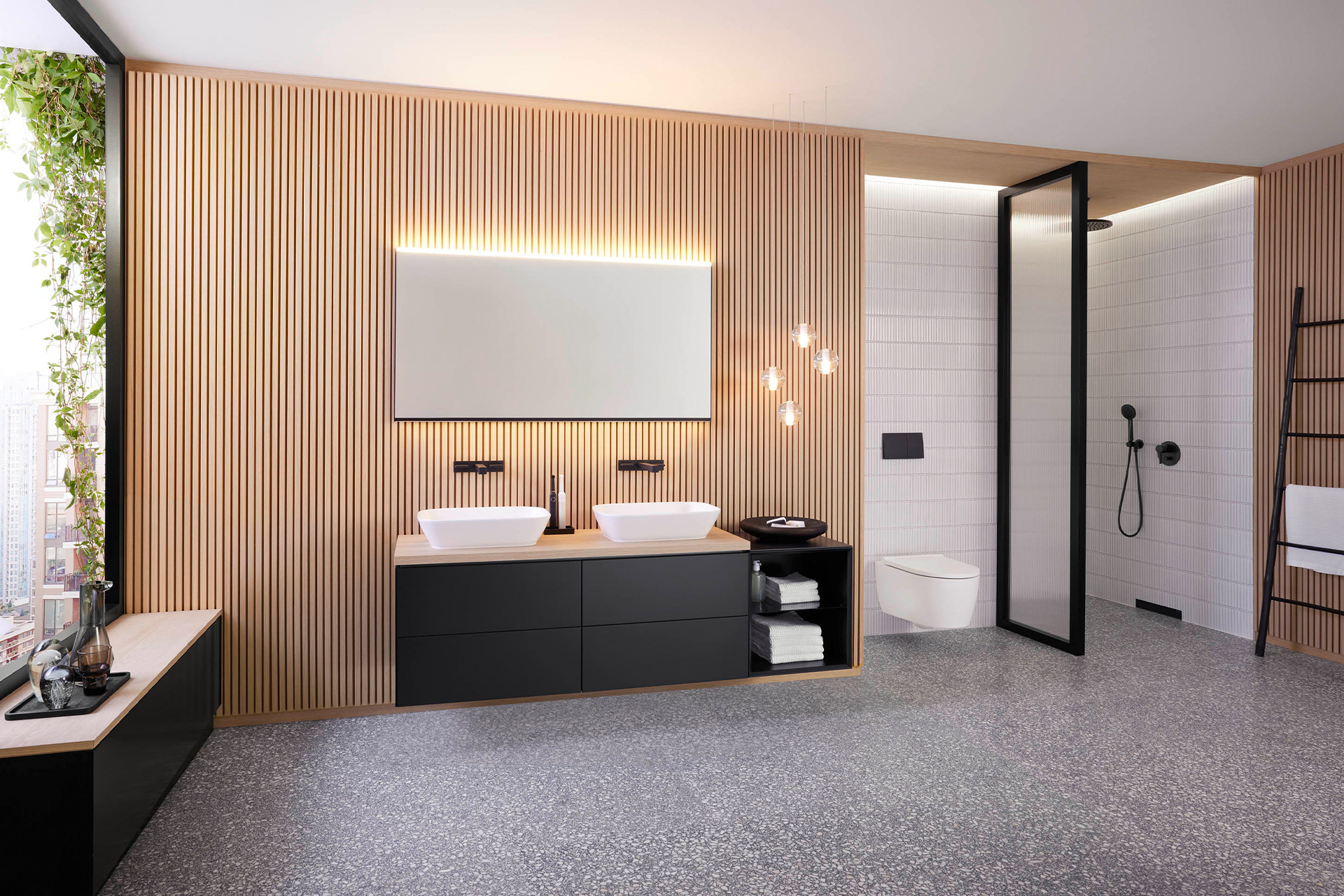 Geberit ONE Schwarz Matt Milieu Trendfarbe