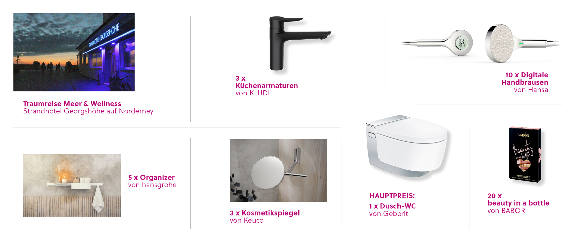 Gewinnspiel Preise