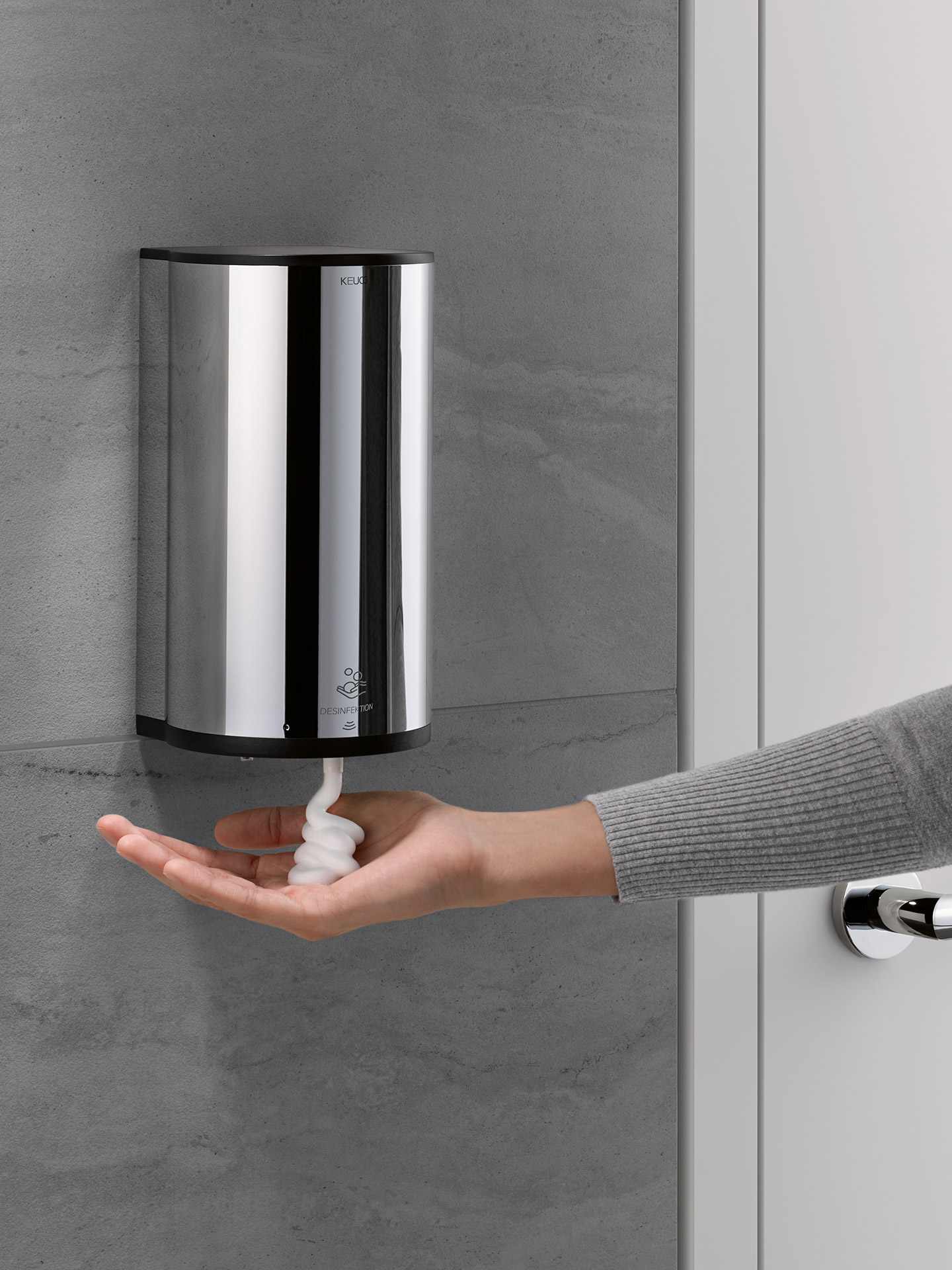 Hygiene Im Bad Sauberkeit Keuco Beruehrungslos Seifenspender Hoch Corona Splash Bad