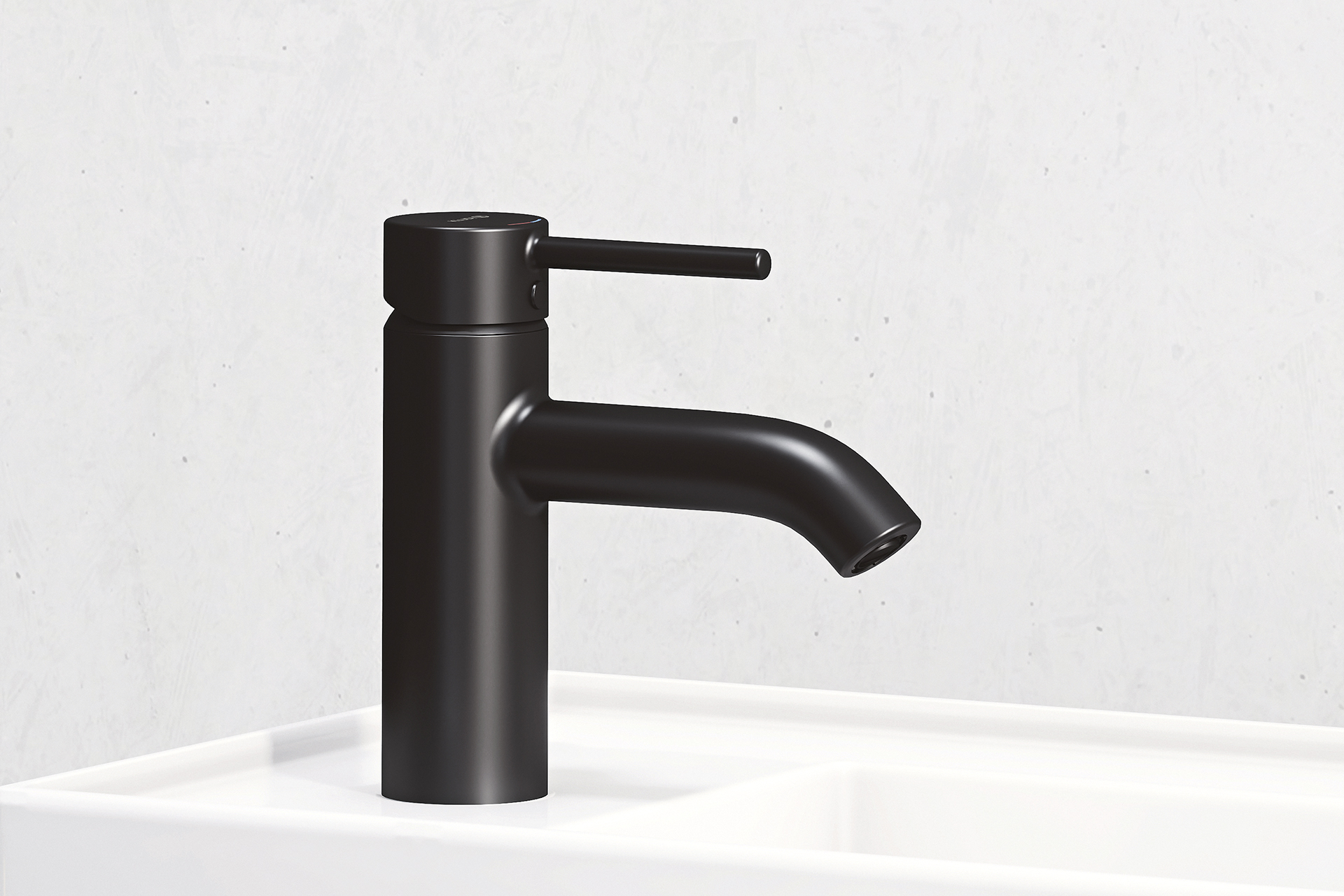 Kludo Bozz Black Edition Wasserhahn Gaestwaschbecken Schwarz Hebelmischarmatur Splash Bad