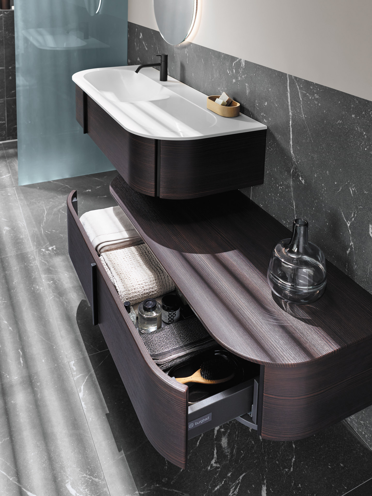 Burgbad Lavo 2 0 Thermoform Eiche Dekor Mokka