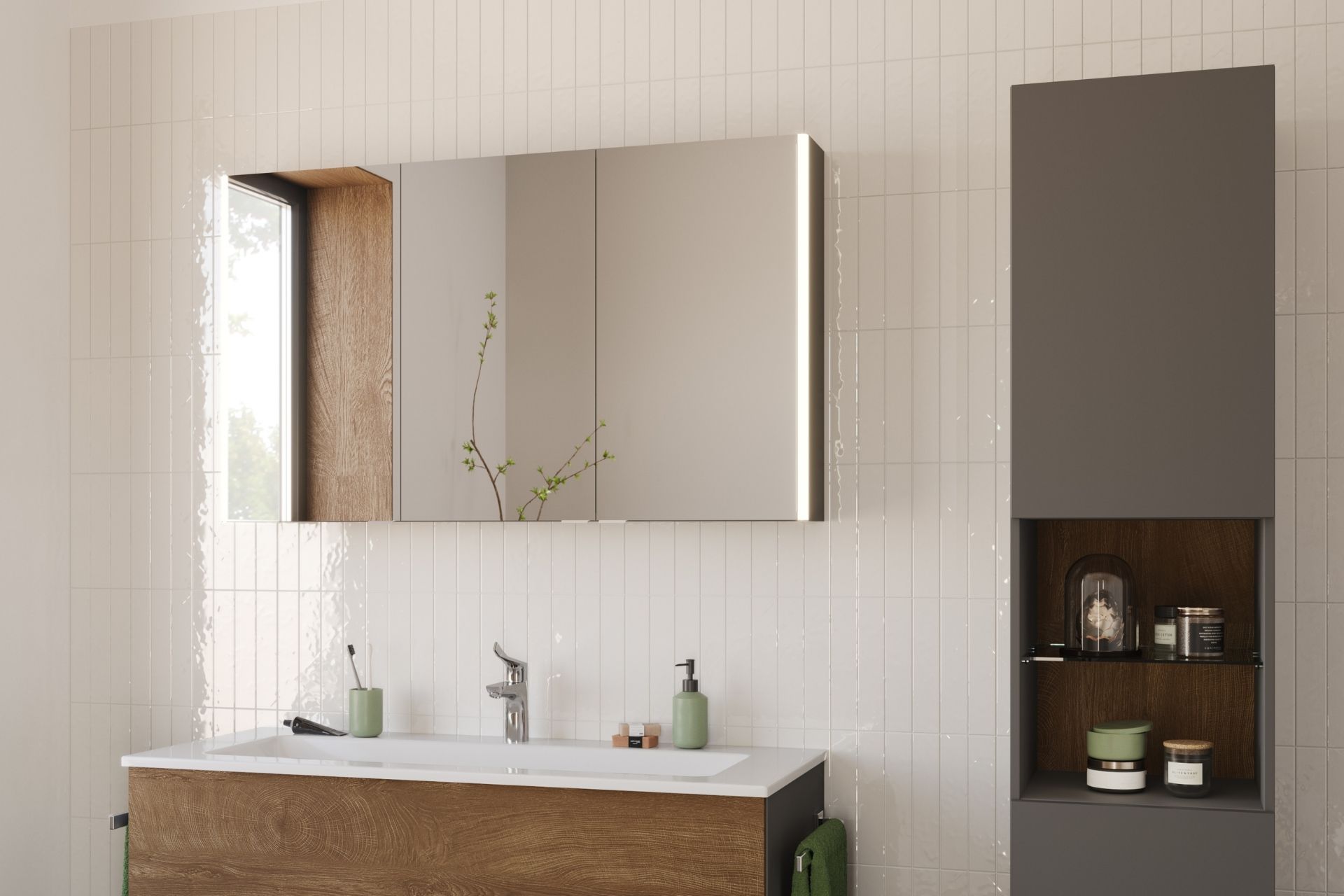 SPLASH Bad Heibad Spiegelschrank 1