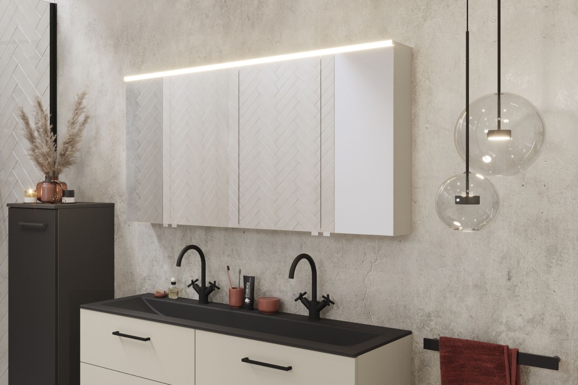 SPLASH Bad Heibad Spiegelschrank 3