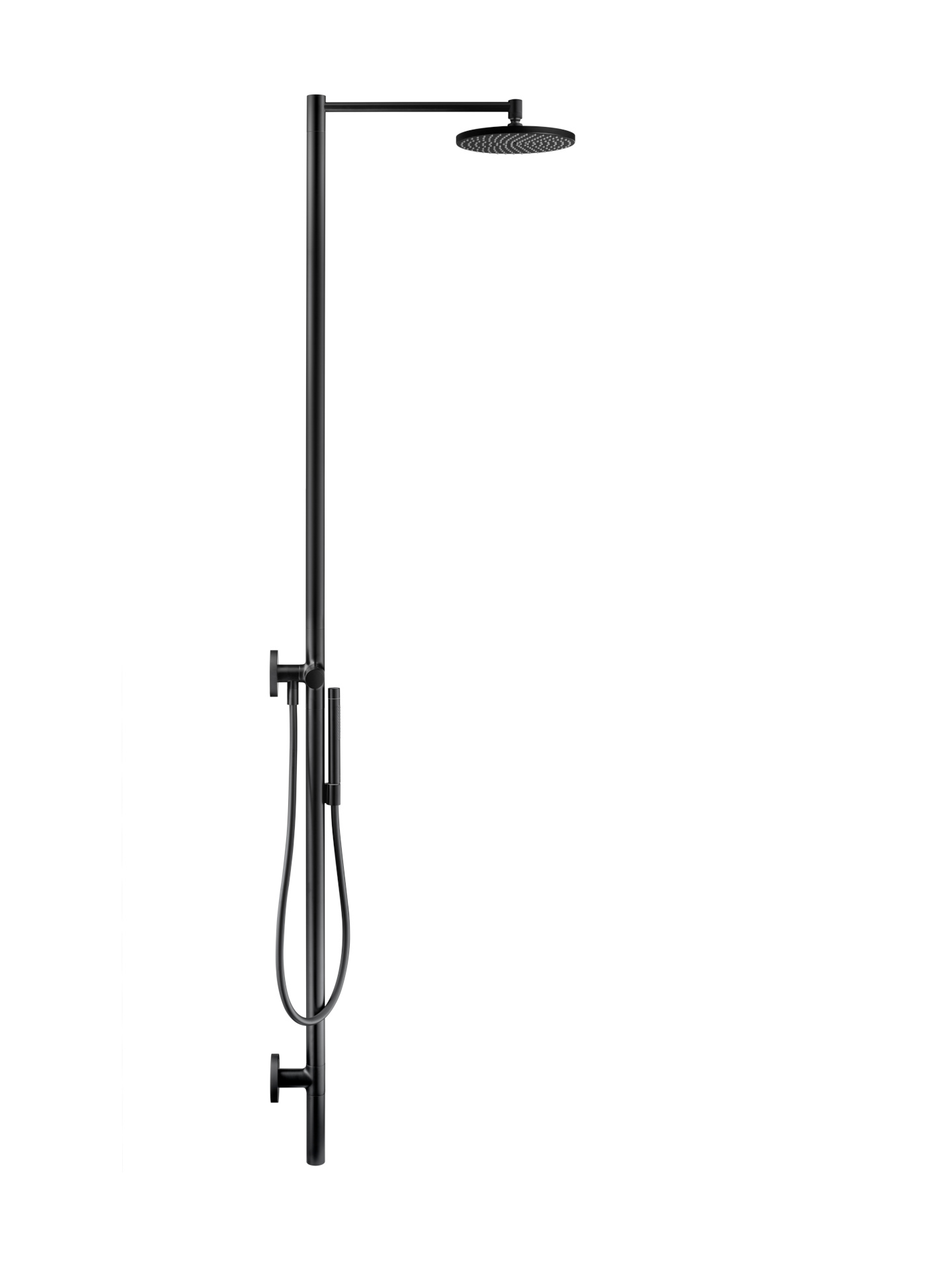 SPLASH Bad Axor Strack Nature Shower Matt Black Profil