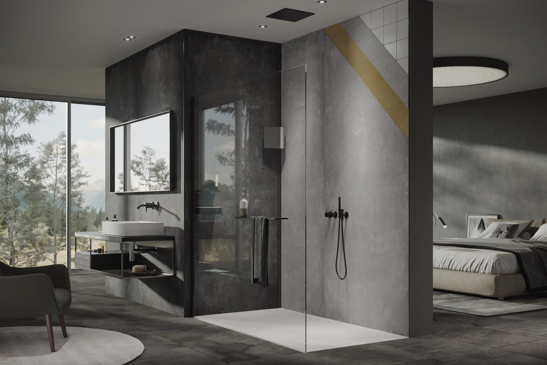 SPLASH Bad Hueppe EasyStyle Italian Stone