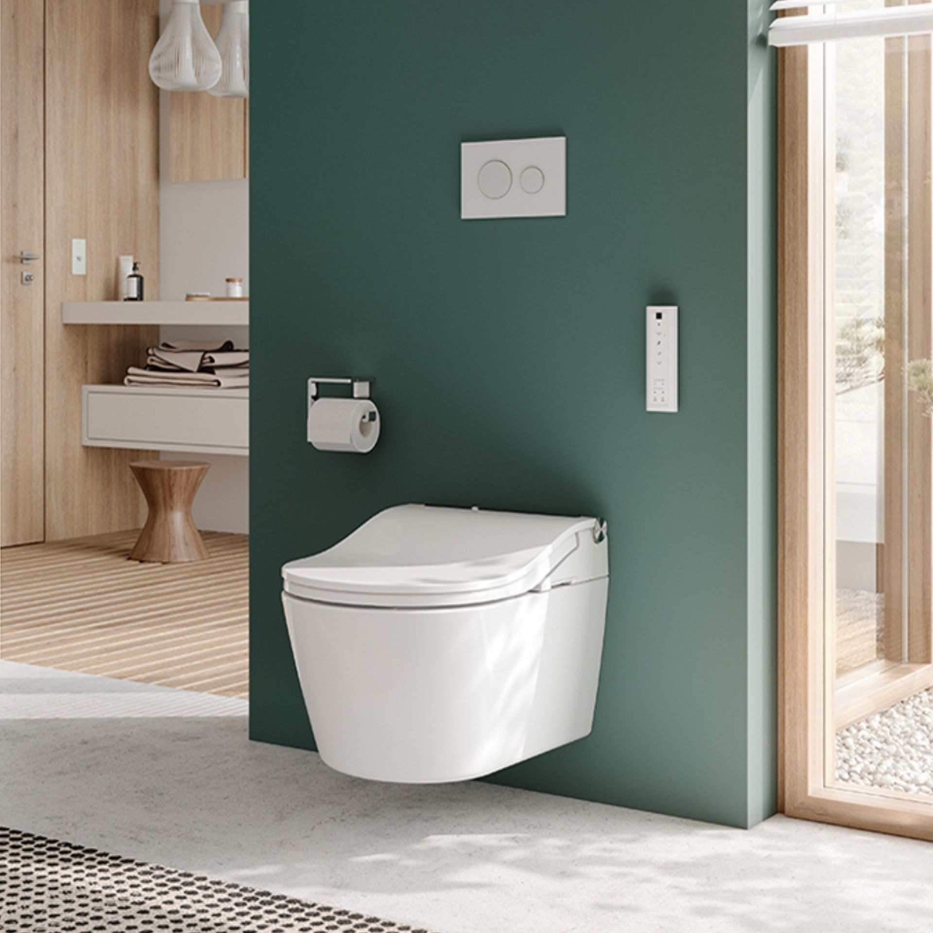 SPLASH Bad TOTO WC Zu Washlet RW