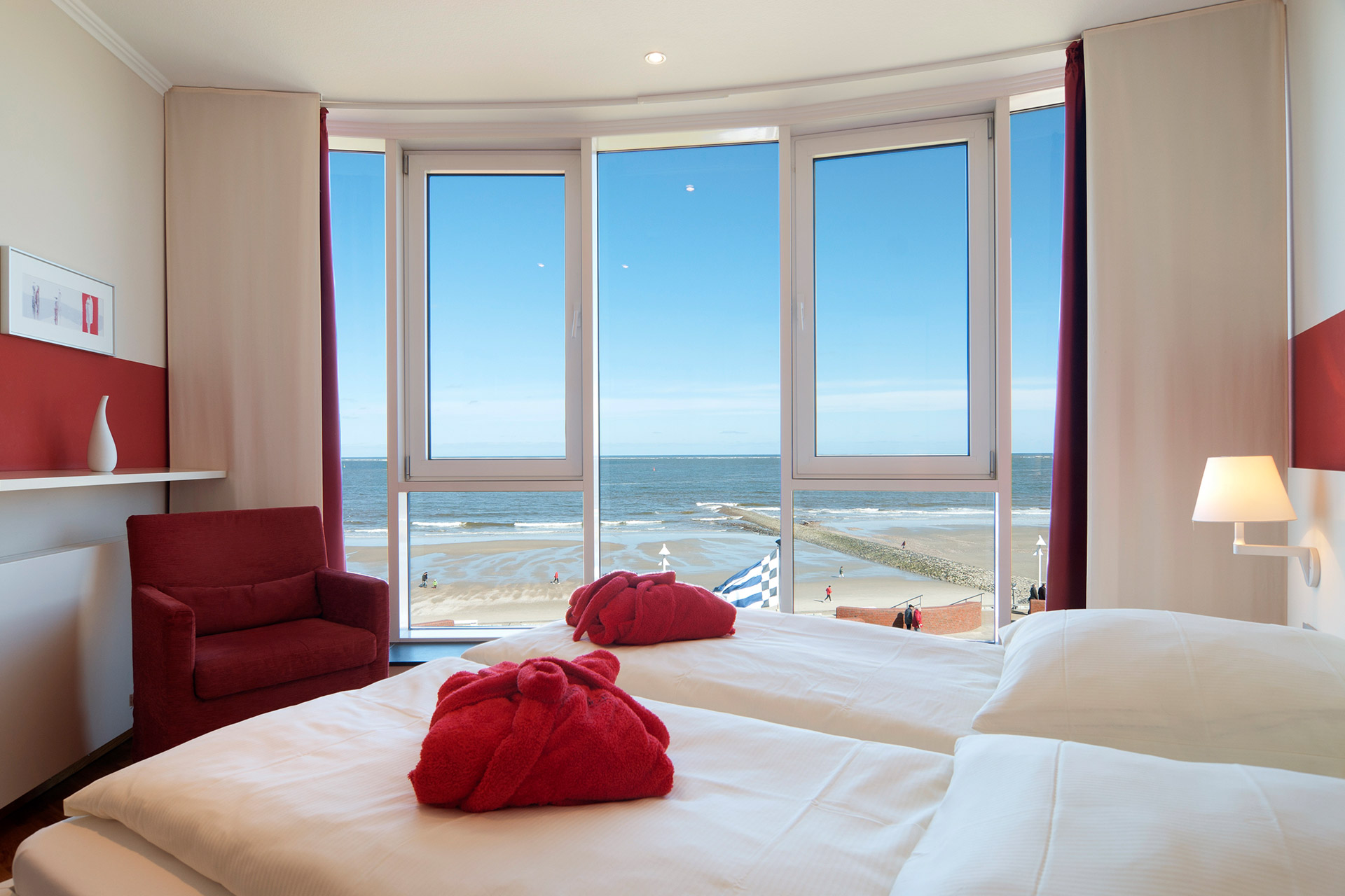 Hotel Georgshoehe Norderney Zimer mit Meerblick